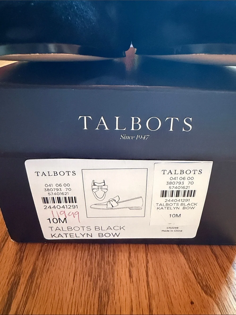 Talbots Black Suede Bow Loafers - Women
